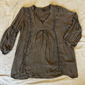 flowy bell-sleeved top